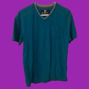 3/$30 019 Men's Teal Vneck Short Sleeve Tshirt Size Small